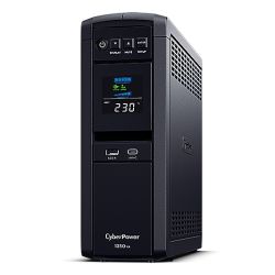 CyberPower PFC Sinewave 1350VA Line Interactive Tower UPS, 810W, LCD Display, 2x UK Plug, 4x IEC, AVR Energy Saving CyberPower PFC Sinewave 1350VA Line Interactive Tower UPS, 810W, LCD Display, 2x UK Plug, 4x IEC, AVR Energy Saving